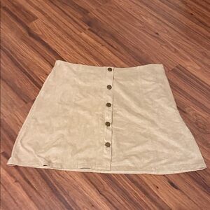 Suede Mini Skirt
